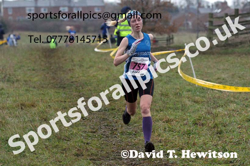 Senior women, 2021 North Eastern Cross Country Championships, Sedgefield. Photo: David T. Hewitson/Sports for All Pics